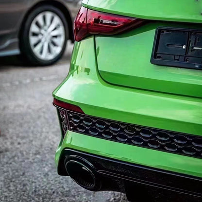 2020-2024 Audi RS3 Style A3 S line rear diffuser and large dual tailpipe For Audi A3 S3 8Y