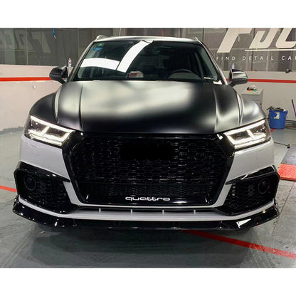 2019-2021 Audi RSQ5 Front Bumper For Q5/SQ5 B9 RSQ5 Style Body Kits With Honeycomb Grille Front Lip Splitter | RSQ5 Bumpe