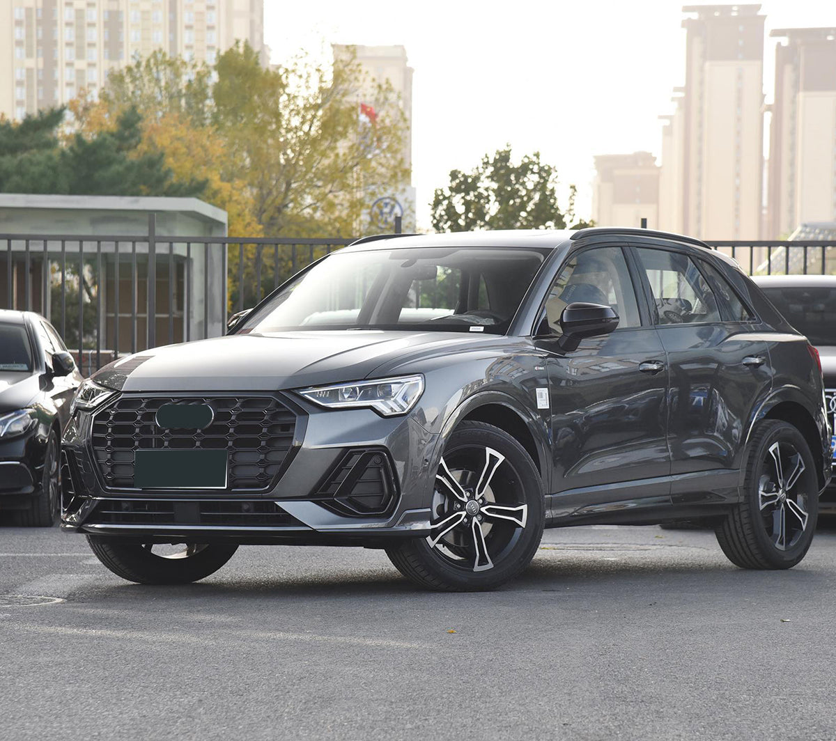 2020-2023 Audi Front Bumper Down Grille Honeycomb Style Fog Light Grilles For Audi Q3 SQ3 F3