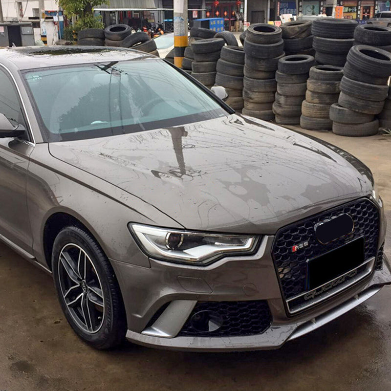 2012-2015 Audi RS6 Front Bumper For A6/S6 C7 Body Kits C7 To C7.5 Bumper With Honeycomb Grille Front Lip Splitter | RS6 Bumper