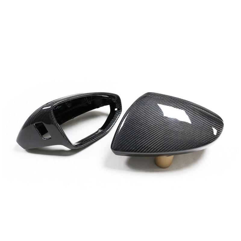 2019-2022 Audi A6 S6 RS6 Carbon Fiber Mirror Caps For Audi A6 S6 RS6 C8