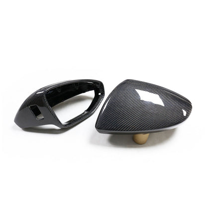 2019-2022 Audi A6 S6 RS6 Carbon Fiber Mirror Caps For Audi A6 S6 RS6 C8