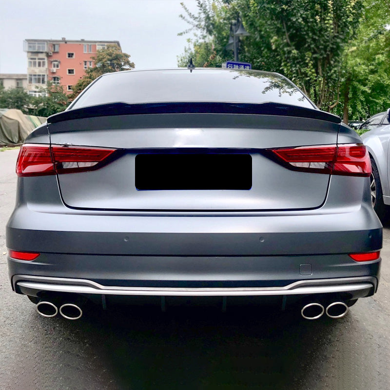 2017-2019 Audi S3 Style A3 S line rear diffuser and tailpipe For Audi A3 S3 8V.5