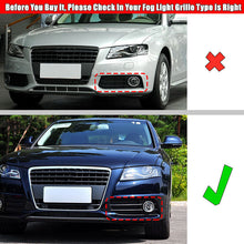 2008-2012 Audi Front Bumper Down Grille Honeycomb Style S line Fog Light Grilles For Audi A4 S4 B8