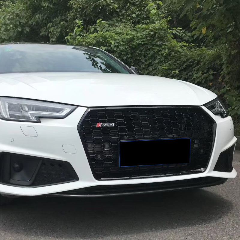 2017-2019 Audi RS4 Honeycomb Front Grille For Audi A4 S4 B9