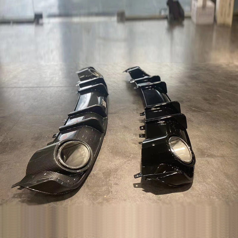 2017-2019 Audi RS4 Style A4 Diffuser With Large Dual Tailpipe For Audi A4 S4 B9