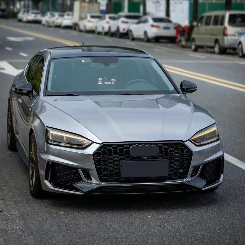 2017-2019 Audi RS5 Front Bumper For A5/S5 B9 Body Kits With ACC Fog Light Grille Honeycomb Grille Front Lip Splitter | RS5 Bumper