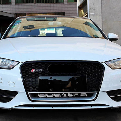 2013-2016 Audi RS3 Honeycomb Grille with lower mesh Quattro For Audi A3 S3 8V