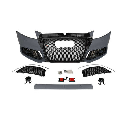 2008-2012 Audi RS3 Front Bumper For A3/S3 8P.5 Body Kits With Honeycomb Grille Fog Light Grille | RS3 Bumper