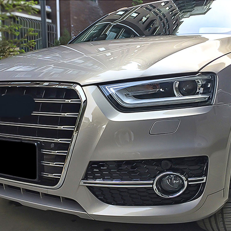 2013-2015 Audi Front Bumper Down Grille Honeycomb Style Fog Light Grilles For Audi Q3 SQ3 8U