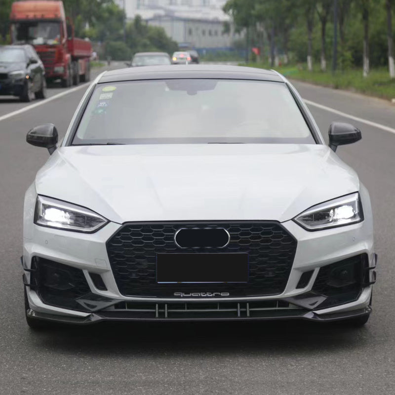 2017-2019 Audi RS5 Front Bumper For A5/S5 B9 Body Kits With ACC Fog Light Grille Honeycomb Grille Front Lip Splitter | RS5 Bumper