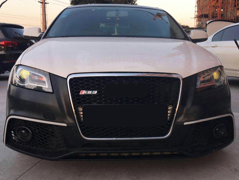 2008-2012 Audi RS3 Front Bumper For A3/S3 8P.5 Body Kits With Honeycomb Grille Fog Light Grille | RS3 Bumper