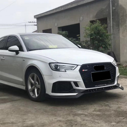 2017-2019 Audi RS3 Front Bumper For A3/S3 8V.5 Body Kits With ACC Honeycomb Grille Front Lip Splitter | RS3 Bumper