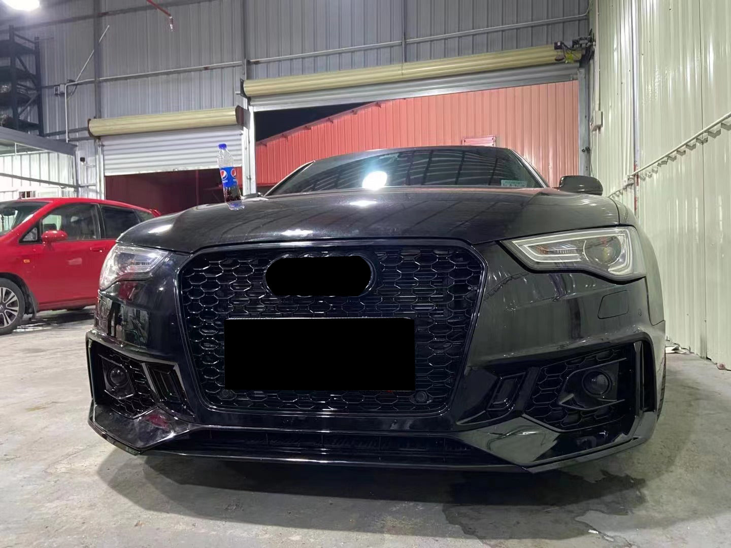 2012-2016 Audi RS5 Front Bumper For A5/S5 B8.5 Upgrade To B9 Body Kits With Fog Light Bumper Down Grille Honeycomb Grille | RS5 Front Bumper