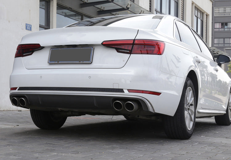 2017-2019 Audi S4 S5 Style A4 Diffuser With Tailpipe For Audi A4 S4 B9