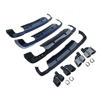 2020-2024 Audi S4 Style A4 Diffuser With Tailpipe For Audi A4 S4 B9.5