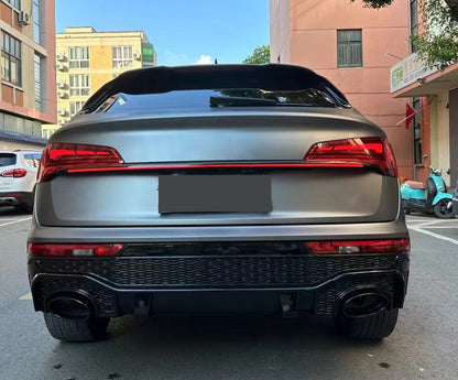 2019-2025 Audi Q5 SQ5 To RSQ8 Style Rear Diffuser With Tailpipe For Audi Q5 SQ5 B9 B9.5