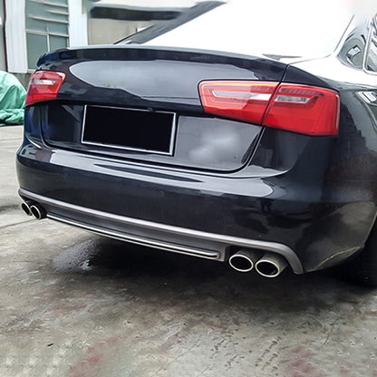 2012-2015 Audi A6 S6 Rear Diffuser With Tailpipe For Audi A6 S6 C7