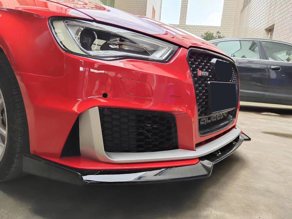 2013-2016 Audi RS3 Front Bumper For A3/S3 8V Body Kits With Honeycomb Grille Front Lip Splitter | RS3 Bumper