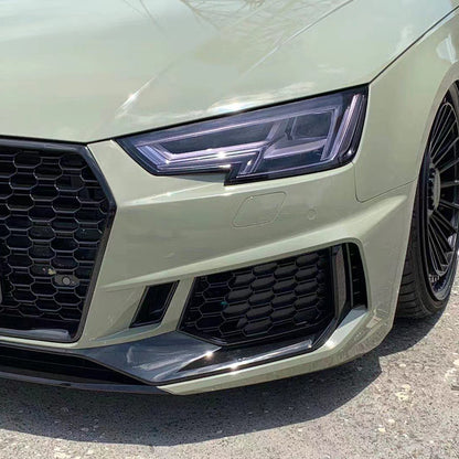 2017-2019 Audi RS4 Front Bumper For A4/S4 B9 Body Kits With ACC Fog Light Grille Honeycomb Grille Front Lip Splitter | RS4 Front Bumper
