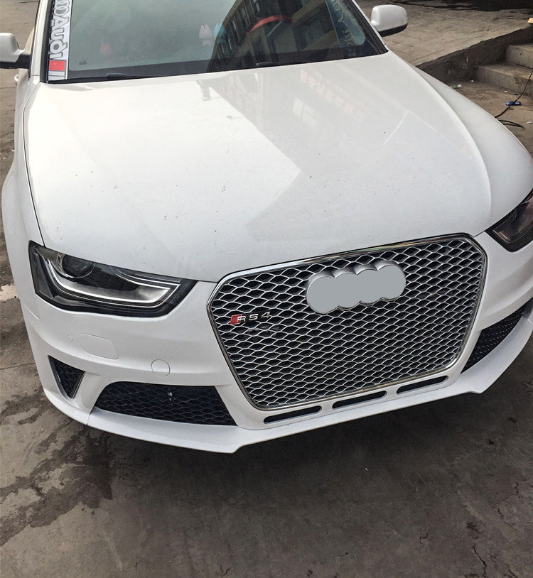 2013-2016 Audi RS4 Front Bumper For A4/S4 B8.5 Body Kits WithFog Light Grille Honeycomb Grille | RS4 Front Bumper