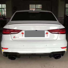 2017-2019 Audi RS3 Style A3 Non S-line rear diffuser and large dual tailpipe For Audi A3 S3 8V.5