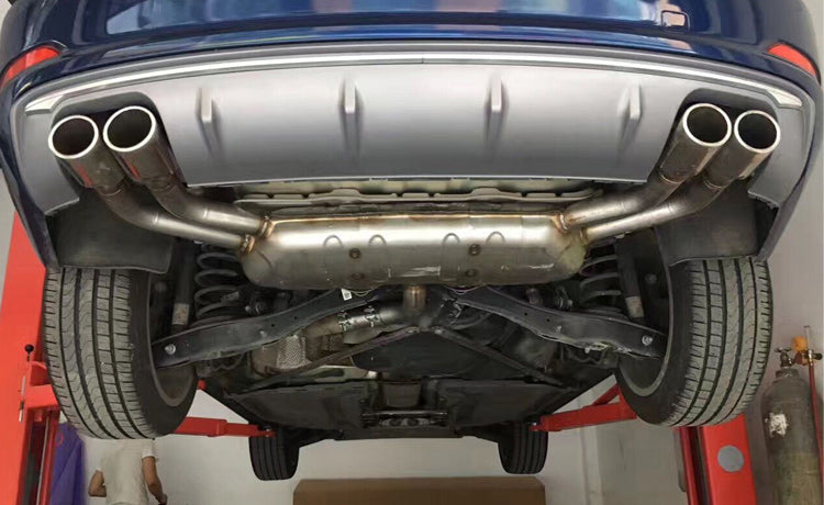 2013-2016 Audi S3 Style Non S-line rear diffuser and tailpipe For Audi A3 S3 8V