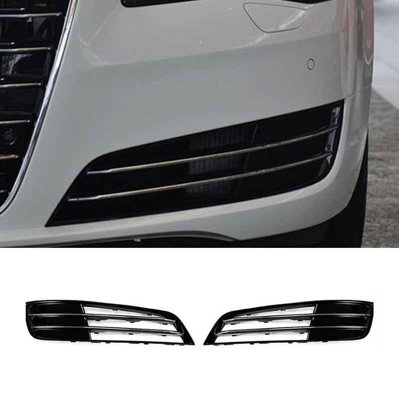 2011-2014 Audi Front Bumper Down Grille Honeycomb Style Fog Light Grilles For Audi A8 S8 D4