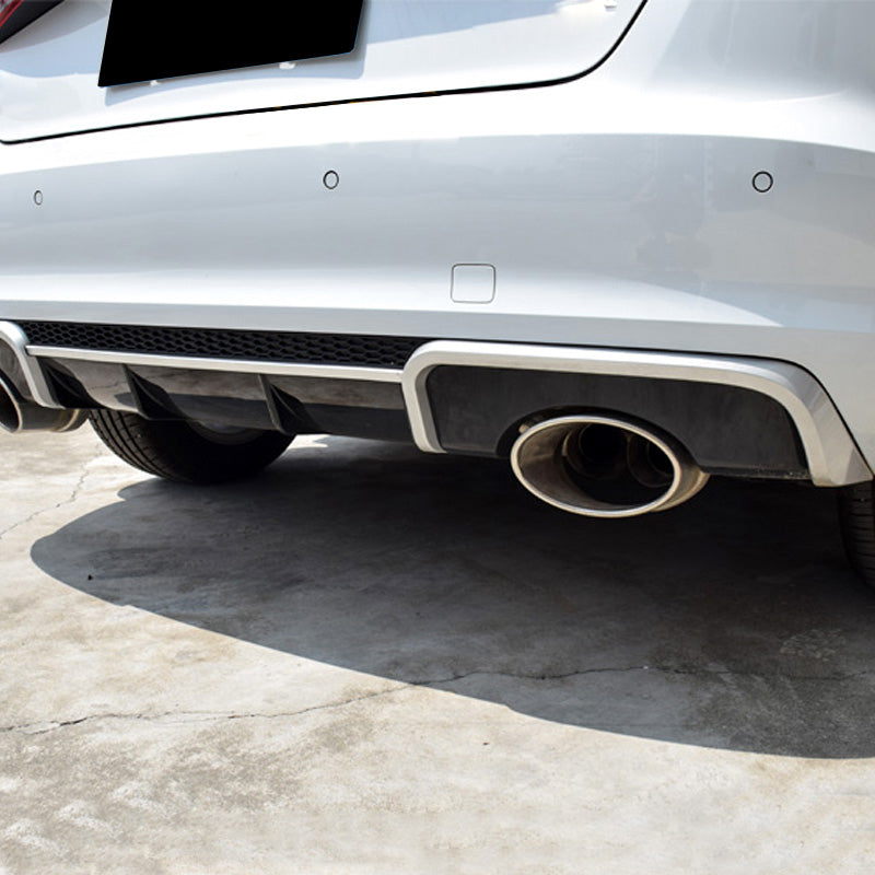 2013-2016 Audi RS3 Style Non S-line rear diffuser and large dual tailpipe For Audi A3 S3 8V