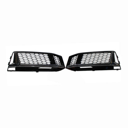 2017-2019 Audi Front Bumper Down Grille Honeycomb Style S line Fog Light Grilles For Audi A4 S4 B9