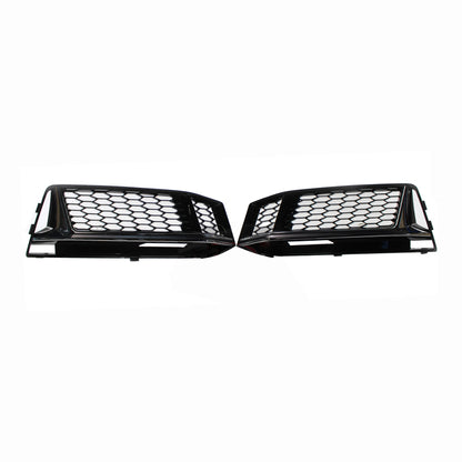 2017-2019 Audi Front Bumper Down Grille Honeycomb Style S line Fog Light Grilles For Audi A4 S4 B9