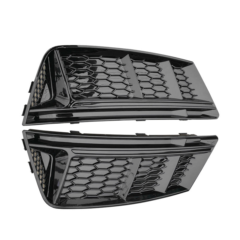 2017-2019 Audi Front Bumper Down Grille Honeycomb Style Non S line Fog Light Grilles For Audi A4 S4 B9