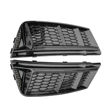 2017-2019 Audi Front Bumper Down Grille Honeycomb Style Non S line Fog Light Grilles For Audi A4 S4 B9