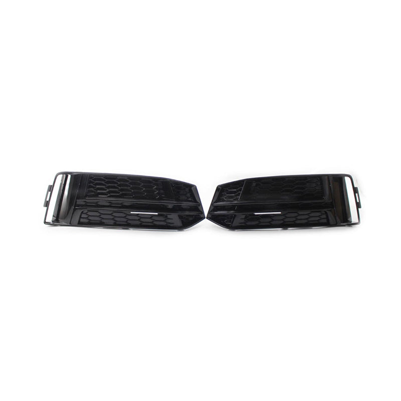 2017-2019 Audi Front Bumper Down Grille Honeycomb Style S line Fog Light Grilles For Audi A4 S4 B9