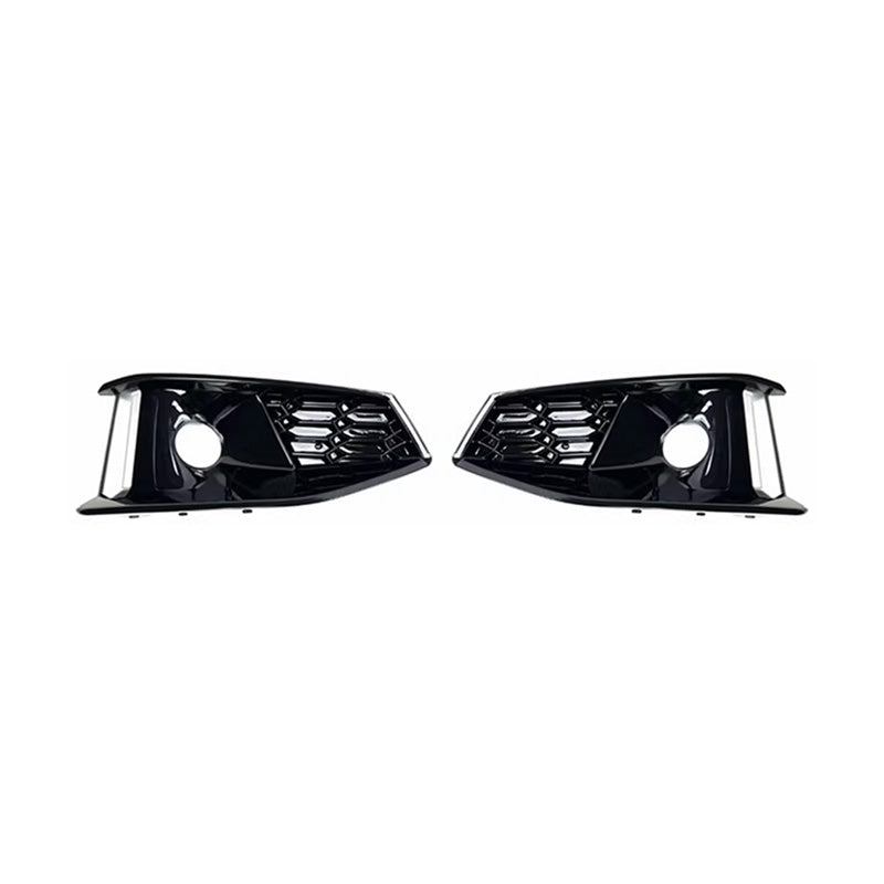 2020-2024 Audi Front Bumper Down Grille Honeycomb Style Non S line Fog Light Grilles For Audi A4 S4 B9.5