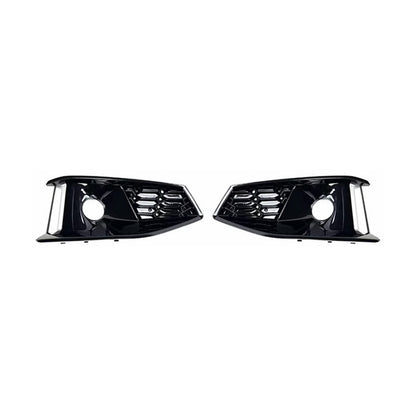 2020-2024 Audi Front Bumper Down Grille Honeycomb Style Non S line Fog Light Grilles For Audi A4 S4 B9.5
