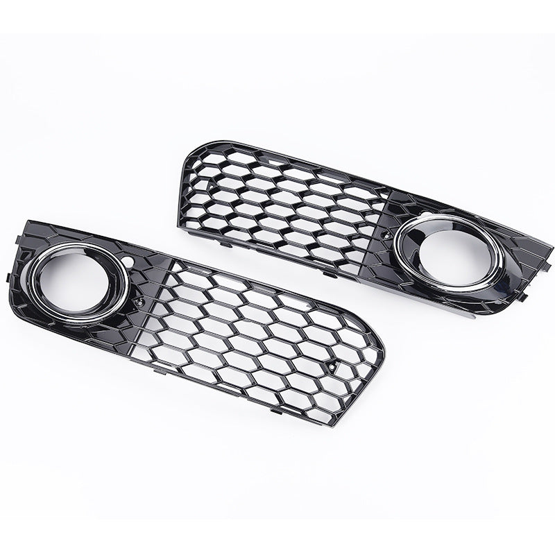 2008-2012 Audi A4 B8 Front Bumper Down Grille Honeycomb Style Non S line Fog Light Grilles For Audi A4 S4 B8