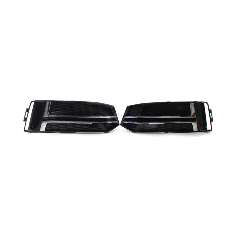 2017-2019 Audi Front Bumper Down Grille Honeycomb Style S line Fog Light Grilles For Audi A4 S4 B9