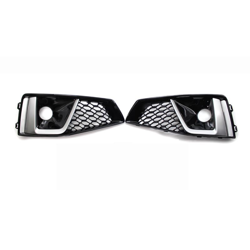 2019 Audi Front Bumper Down Grille Honeycomb Style S line Fog Light Grilles For Audi A4 S4 B9