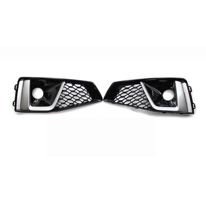 2019 Audi Front Bumper Down Grille Honeycomb Style S line Fog Light Grilles For Audi A4 S4 B9