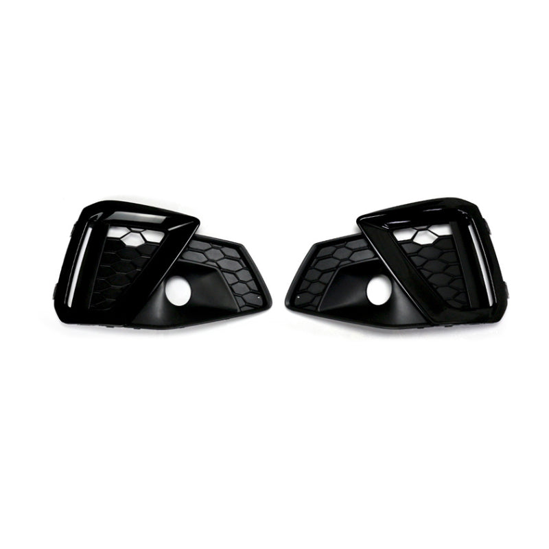 2020-2024 Audi Front Bumper Down Grille Honeycomb Style S line Fog Light Grilles For Audi A4 S4 B9.5