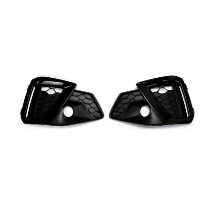 2020-2024 Audi Front Bumper Down Grille Honeycomb Style S line Fog Light Grilles For Audi A4 S4 B9.5