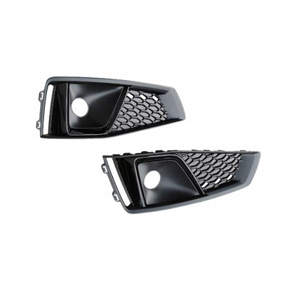 2019 Audi Front Bumper Down Grille Honeycomb Style S line Fog Light Grilles For Audi A4 S4 B9