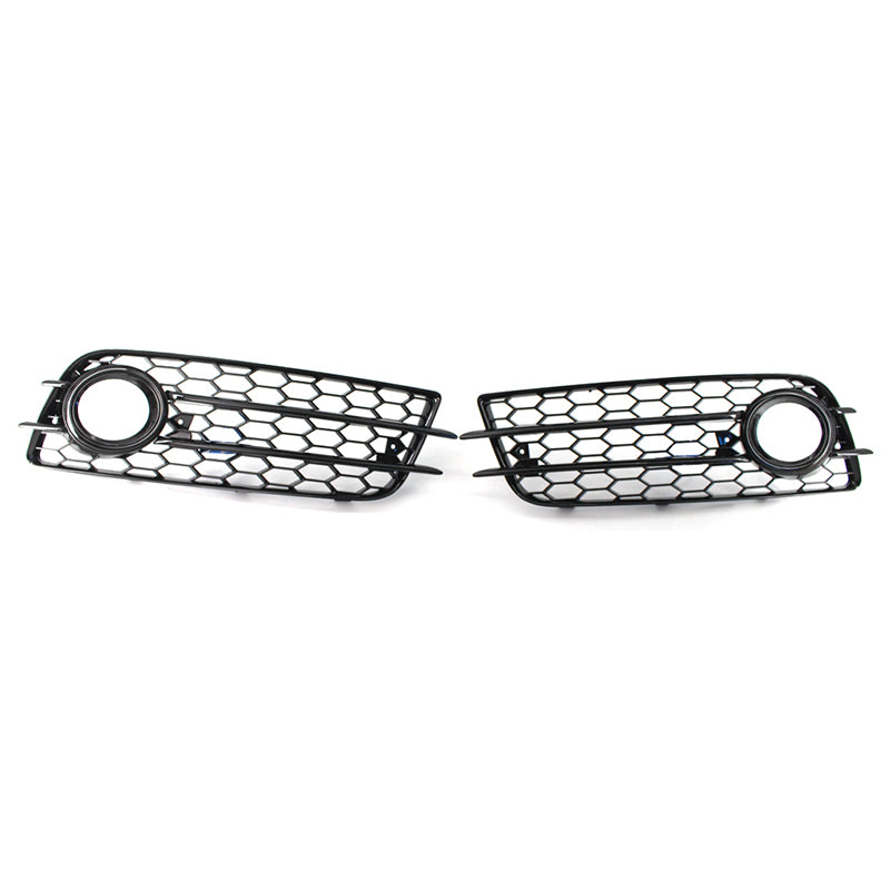 2008-2012 Audi Front Bumper Down Grille Honeycomb Style S line Fog Light Grilles For Audi A4 S4 B8