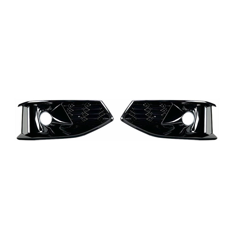 2020-2024 Audi Front Bumper Down Grille Honeycomb Style Non S line Fog Light Grilles For Audi A4 S4 B9.5
