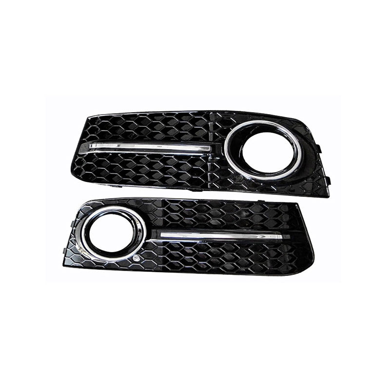 2008-2012 Audi A4 B8 Front Bumper Down Grille Honeycomb Style Non S line Fog Light Grilles For Audi A4 S4 B8