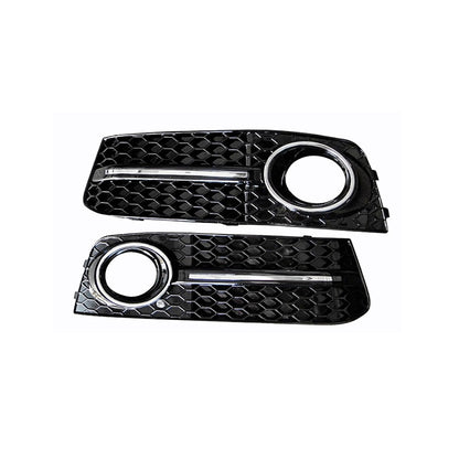2008-2012 Audi A4 B8 Front Bumper Down Grille Honeycomb Style Non S line Fog Light Grilles For Audi A4 S4 B8