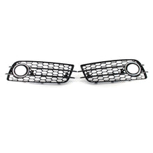2008-2012 Audi Front Bumper Down Grille Honeycomb Style S line Fog Light Grilles For Audi A4 S4 B8