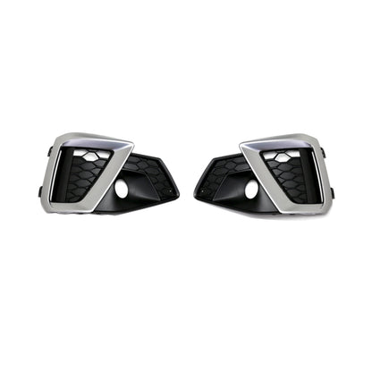 2020-2024 Audi Front Bumper Down Grille Honeycomb Style S line Fog Light Grilles For Audi A4 S4 B9.5