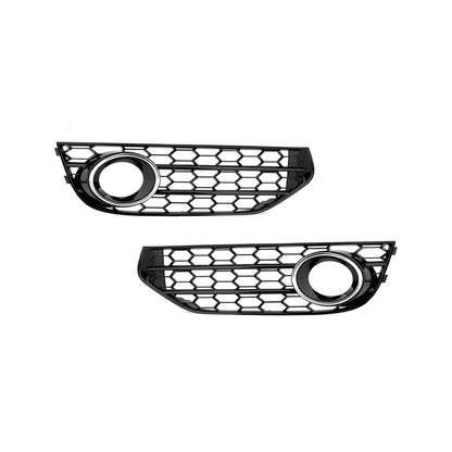 2008-2012 Audi Front Bumper Down Grille Honeycomb Style Allroad Fog Light Grilles For Audi A4 S4 B8